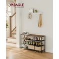 thumbnail image 5 of VASAGLE 4 Tier Shoe Rack for 15-18 Pairs,Shoe Organizer with Fabric Shelves and Wooden Top,  Rustic Brown/Black, 5 of 9