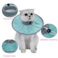 thumbnail image 3 of Mistaha Cat Recovery Collar with Adjustable Drawstring and Soft Ribbing Neck - Elizabethan Collar for Post-Neutering Anti-Licking - Size L, Lime Green, 3 of 6
