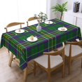 thumbnail image 2 of Rectangle Table Cloth, Scottish Clan Hunter Tartan Plaid Resistant Washable Tablecloth Decorative Table Cover for Dining, Indoor and Outdoor, 2 of 6