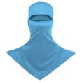 thumbnail image 2 of Domuza Balaclava men women solid color face mask 2026 Summer Cooling Sun UV Protection Hood Breathable Full Head Mask Face Cover for Cycling Fishing Sky Blue One Size, 2 of 4