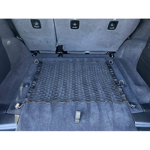 Style de Plancher de Coffre Filet Cargo Noir pour Jeep Wrangler JL 4 Portes 2019 - 2022 Accessoires de Voiture - Coffre Premium