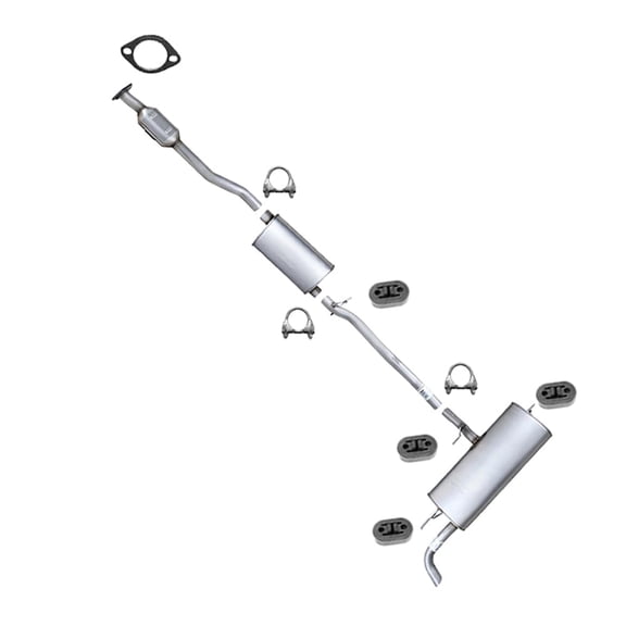 Northeastern Exhaust Catalytic Converter, Intermediate Pipe & Muffler Fits 2010-2017 Chevy Equinox & GMC Terrain 2.4L - Direct Fit EPA-Approved | Stainless Steel