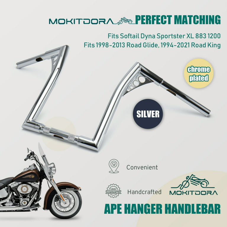 1-1/4 1.25 14 Rise Ape Hangers Handlebar For Harley Sportster Softail  Dyna