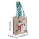 thumbnail image 3 of Bolsa de regalo navideña de lino, con forma de muñeco de nieve, para dulces, color rojo y verde, reutilizable, con asa resistente | Bolsa de regalo festiva, pequeña, para guardar regalos y, 3 of 6