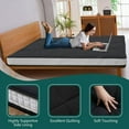 thumbnail image 6 of Japanese Floor Mattress, Futon Mattress, Foldable & Portable, Roll Up Mattress Tatami Mat Sleeping Pad with Storage Bag, 6 of 14