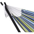 thumbnail image 6 of Double Classic Camping Outdoor Cotton Hammocks with 9 Feet Steel Stand 450 lb Capacity, 6 of 7