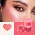 thumbnail image 1 of Coussin en Forme de Cœur, Tampon Liquide Joues Rouge, Maquillage Nourrissant, Réparation du Teint, Cosmétiques, Éclaircissant, Maquillage Fard à Joues Blanc, 1 of 9