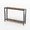 Retro color, variant on 43" Industrial Console Table with 2 Shelves - V-Shape Sofa Table for Entryway, Hallway & Office