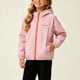 thumbnail image 5 of Mitankcoo Girls Hooded Lined Softshell Jacket Full Zip Windproof Outerwear with Pockets for Kids Outdoor Casual Coat 1-13Y, 5 of 7