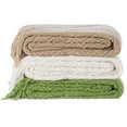 thumbnail image 3 of Decorative Throw Blanket - 50x60in Soft Knit with Delightful Fringe Edges for a Sophisticated and Cozy Touch to Your, 3 of 8