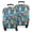 Basset Hound Dog, variant on Bichon Dog Blue Florals Luggage Cover Fashion Suitcase Cover Baggage Covers Fit 25-28 Inch Luggage (Go Travel)