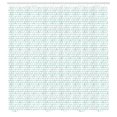 thumbnail image 2 of Ambesonne Grunge Shower Curtain, Geometric Rounds Design Art, 69"Wx84"L, Sea Green and White, 2 of 4