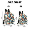 thumbnail image 2 of FORMRS Mini Backpack Purse for Women Quilted Travel Daypack Casual Shoulder Bag, Blue Geometric, 2 of 7