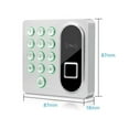 thumbnail image 3 of Standalone Fingerprint Card Password Access Control System Door Bell Alarm Electric Security Device, 3 of 5