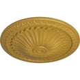 thumbnail image 3 of Ekena Millwork 15"OD x 1 3/4"P Alexa Ceiling Medallion (Fits Canopies up to 3"), Hand-Painted Iridescent Gold, 3 of 7