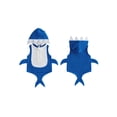 thumbnail image 2 of Cjfdfy Little Girls Boys Halloween Shark Costume Sleeveless Hooded Zip Up Cosplay Costume Cute Baby Halloween Shark Costume Sleeveless Cosplay Outfit 0-3Y, 2 of 9