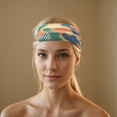 thumbnail image 2 of Unique Bargains 1 Pc Camouflage Print Headband for Yoga Orange Green, 2 of 6