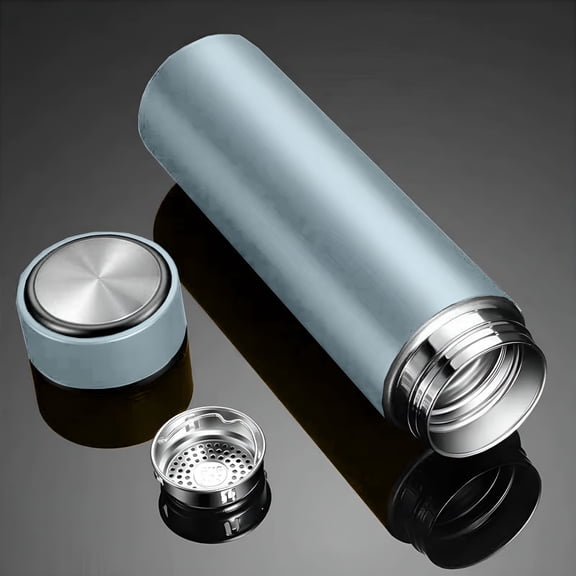 ACDANC 2026 New 10Oz Mini Water Bottle Stainless Steel Thermos Small Flask - Insulated Vacuum, Leak Proof, Keeps Drinks Hot/Cold - Hot Water Thermos - White
