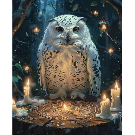 Paint by Numbers for Adults -Owl (3) - Acrylic Easy Paint by Numbers for Adults Beginner DIY Painting by Numbers for Gift Home Wall Decor 16”W x 20”L-