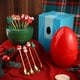 thumbnail image 3 of RV Juego de cuchara y tenedor de Navidad Dibujos animados lindo Papá Noel Cuchara creativa Árbol de Navidad Postre Cuchara y tenedor Caja de regalo (Rojo) brillar Electrónica, 3 of 5