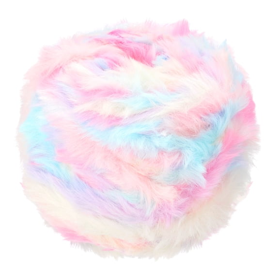 Uxcell Fur Yarn, Soft Plush Fluffy Chunky Polyester Faux Fur Eyelash Yarn for Crocheting Hand Knitting Blanket Hats Crochet Cherry Blossom White