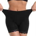 thumbnail image 4 of Soyumi Lace Slip Shorts for Under Dresses Women, Smooth Anti-Chafing Boyshorts Seamless Underwear Safety Shorts Boyshorts Lace Slip Shorts for Women, Black, 4 of 7