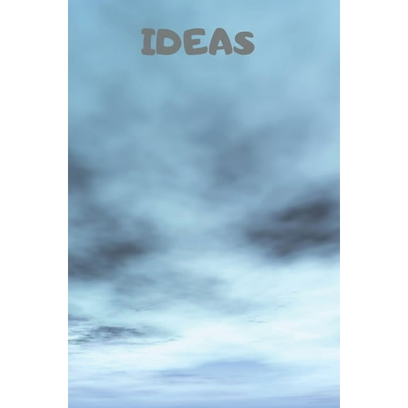 Ideas: 90 Pages of 6 X 9 Inch Bound White Numbered Pages No Lines (Paperback)