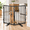 Black-【2 Panels】 36''H*40''W, variant on Metal Freestanding Dog Gates With Door For Outdoor Indoor 120'' Extra Wide 32'' Tall Free Standing Gate Doorways Large Openings De