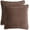 Brown, variant on Set of 2 Boho Linen Lumbar Pillow Covers with Fringe for Sofa and Couch Decor 18×18 inch, Blue