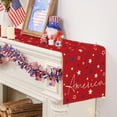thumbnail image 3 of Patriotic Table Runner, 4th of July Decorations for Home Star Memorial Day Decor Red 4th of July Table Runner Independence Day Holiday Indoor Outdoor Party Table Decorations (13'''' x 72''''), 3 of 6