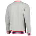 thumbnail image 3 of Unisex New Era Heather Gray Philadelphia 76ers Vintage Throwback Crew Sweatshirt, 3 of 4