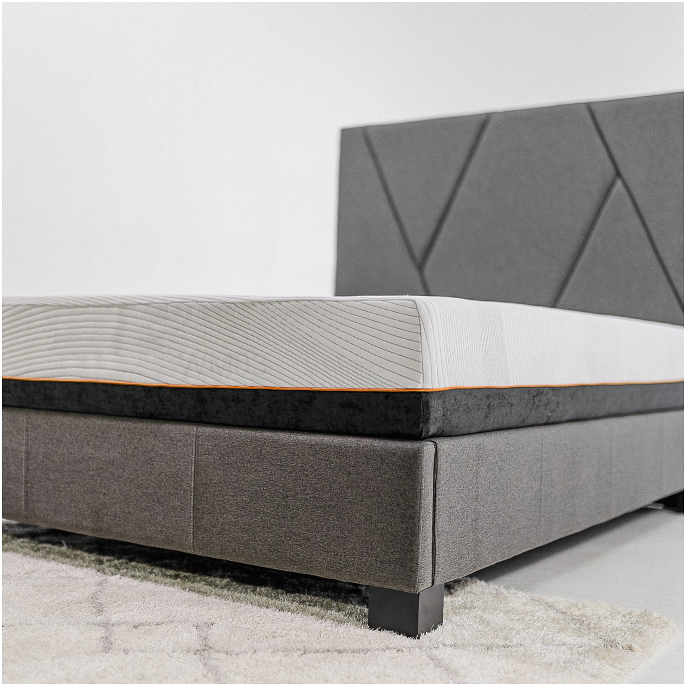 CHAMPFLAG 10 Inch King Cooling Gel Memory Foam Mattress, Medium Firm Support, CertiPUR-US, Motion Transfer Reduction, Breathable Cover, Pressure Relieving, Bed in a Box