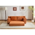 thumbnail image 6 of SOULART 71.65" Loveseat Sofa, Orange Corduroy Deep Seat Couch, Reversible Cushion with Pillows, No Assembly Required, 6 of 11