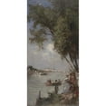 thumbnail image 3 of Gustave Henri Colin 14x24 Black Modern Framed Museum Art Print Titled - The Seine in Bas-Meudon (1889), 3 of 5