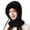 Black, variant on Callipe Women Winter Hat with Integrated Scarf Cold proof Front Cover Thick Knitted Warm Solid Color Full Outdoor Cycling Travel Cold Weather Cap