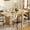 Natural, variant on S-HOME 78" Rectangular Dining Table for 6-10, Industrial Farmhouse Fluted Design Long Kitchen Table with 500lb Capacity(Chairs not included.)