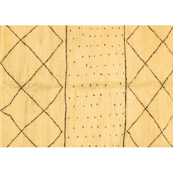 Ahgly Company Indoor Rectangle Solid Brown Modern Area Rugs, 3' x 5'