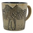 thumbnail image 1 of Romance In The Savanna Hugging Zebra Horse Couple Drinking Beverage Ceramic Mug, 1 of 4