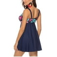thumbnail image 4 of Women's Two Piece Sexy Bikini Skirt Swimsuit Brazilian Tankini Swim Dress Beachwear Blue L, 4 of 9