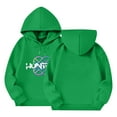 thumbnail image 1 of Moonsky Sudadera con capucha y cordón HUNTRX, estampado de grupo de chicas coreanas, jersey corto, suave y cómodo, top de manga larga para primavera y otoño. Verde 150, 1 of 5