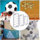 thumbnail image 4 of 30 Uds. De cortadores de galletas con diseño de fútbol, 3 tamaños, cortador de Fondant para pastel hexagonal, cortadores de galletas divertidos para manualidades de cocina DIY oso de fresa Hogar, 4 of 5