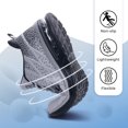 thumbnail image 3 of MAYKX Men's Running Shoes - Lightweight Flyknit Breathable Upper with Cushioned Cotton Insole, Shock-Absorbing Outsole for Running, Gym & Daily Wear, 3 of 6