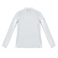 thumbnail image 4 of Vinsonshop Winter Warm Undershirts Women Fleece Lined Long Sleeve Mock Neck Thermal Base Layer Tops Slim Fit White M, 4 of 4