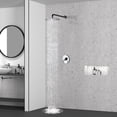 thumbnail image 4 of Boyel Living 10 inch Round Rain Shower Faucet Wall Mount Single-function Shower System Chrome, 4 of 8