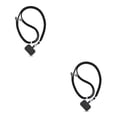 thumbnail image 2 of Sidaley Cordón para teléfono móvil, correa cruzada para el cuello, cuerda colgante Universal ajustable, mosquetón para caminar, seguridad Negro 2piezas, 2 of 5