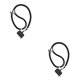 thumbnail image 3 of Sidaley Cordón para teléfono móvil, correa cruzada para el cuello, colgante ajustable, mosquetón para cámara de teléfono inteligente, Negro 2piezas, 3 of 6