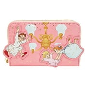 Loungefly Peter Pan You Can Fly 70th Anniversary Pink Zip Around Wallet