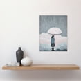 thumbnail image 2 of Pink Rain By Amy Denver Minimalist Soft Pastel Rain Clouds Minimalism Simple Modern Artwork Unframed Wall Art Print Poster Home Decor Premium, 2 of 5