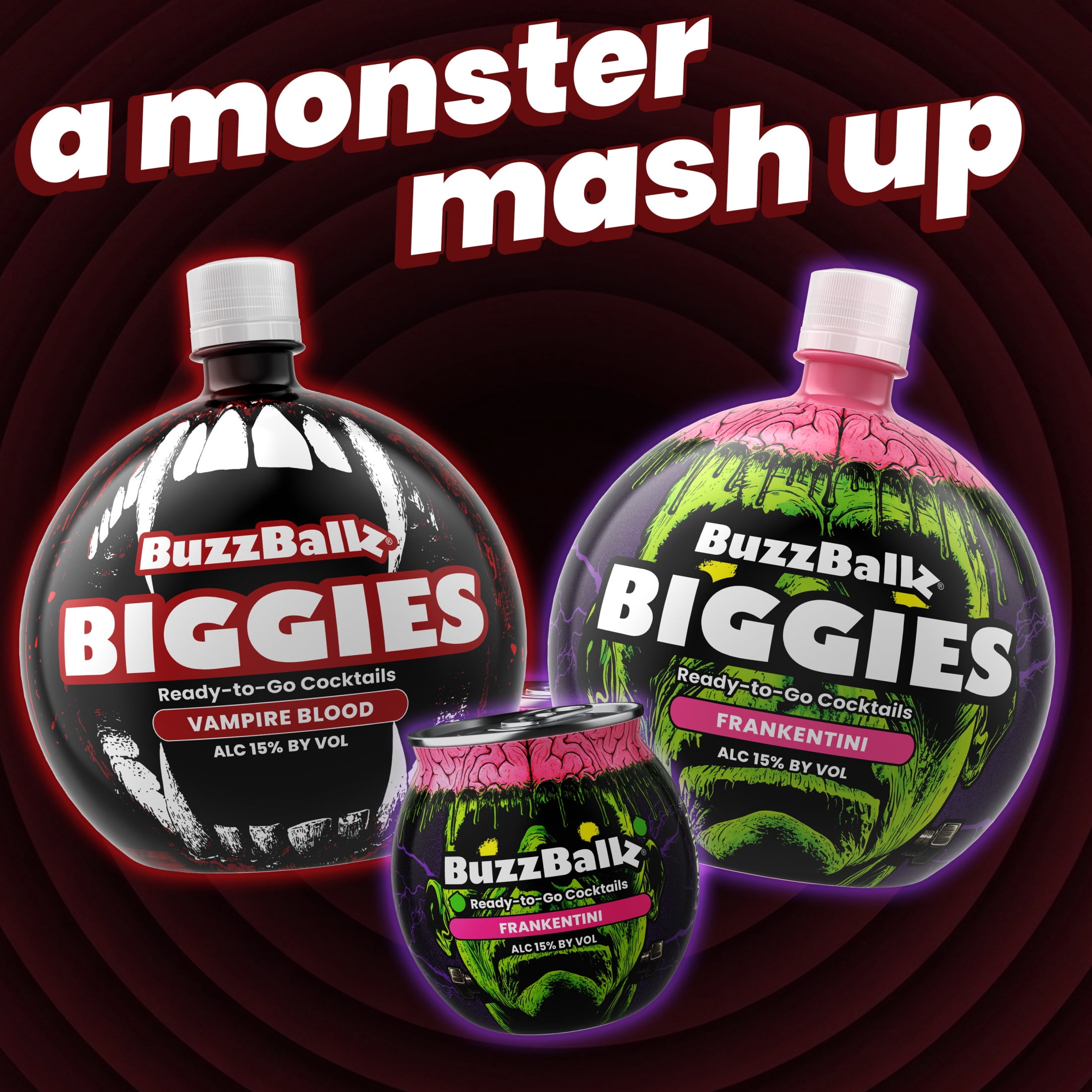 BuzzBallz Biggies Vampire Blood Cocktail, 1.75l, 30 Proof (15% ABV)