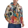 thumbnail image 2 of Sigee Abstract Colorful Dripping Circles for Men's Pullover Hoodie Sweatshirts Adult Casual Long Sleeve Sweatshirts ,Sizes S-4XL-Small, 2 of 7